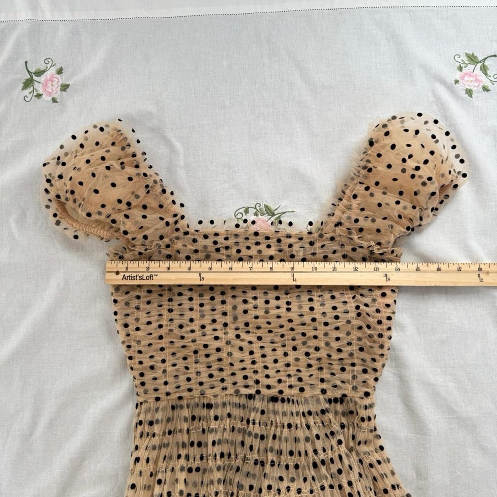DÔEN Pamelina Dress in Cream w/ Black Polka Dots XXS (belt not included) - Picture 8 of 9